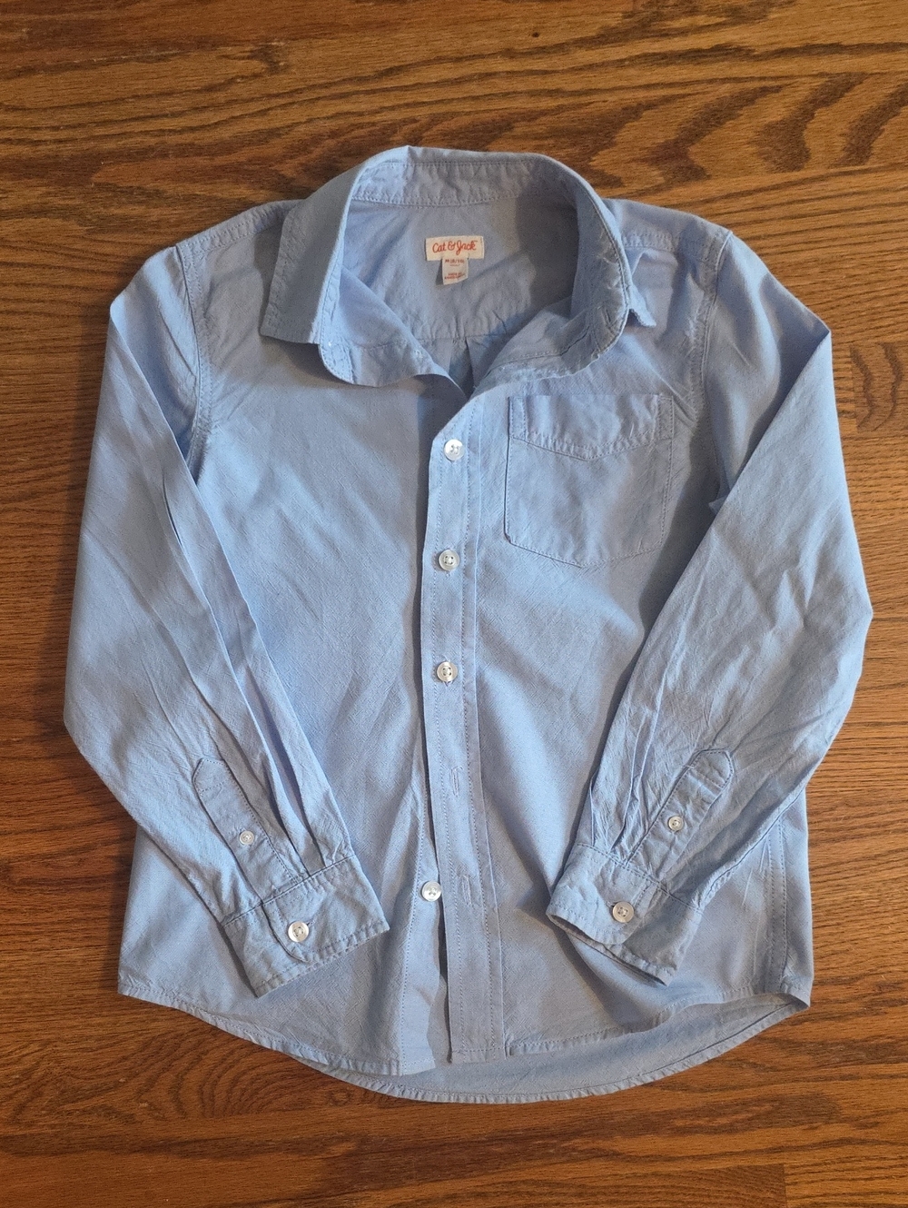 Cat & Jack Light Blue Button-Down Shirt